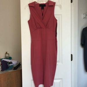 Dusty rose midi dress
